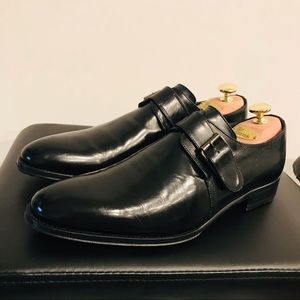 To Boot New York black leather monkstrap size 8.5